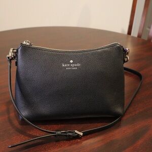 Kate Spade Black Pebbled Leather Crossbody Bag
